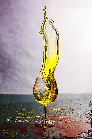 Yellow Wine Glass